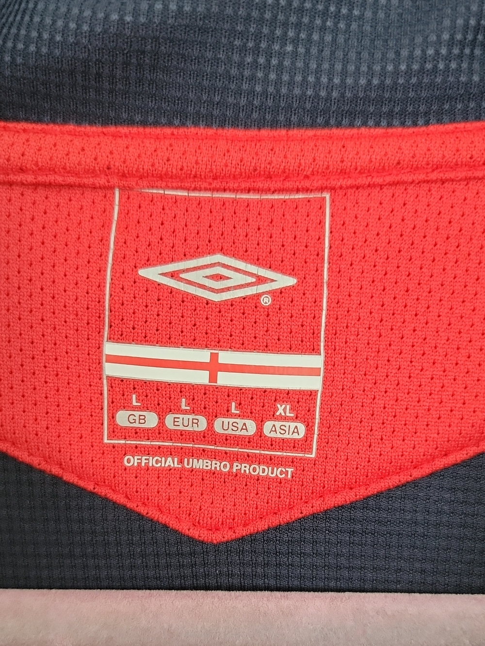 Umbro England Football Club Soccer Jersey Polo Style Soccer Sz L - Picture 9 of 12